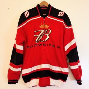 Vintage Dale Earnhardt JR #8 NASCAR Budweiser Reversible Jacket Size M/L Men’s